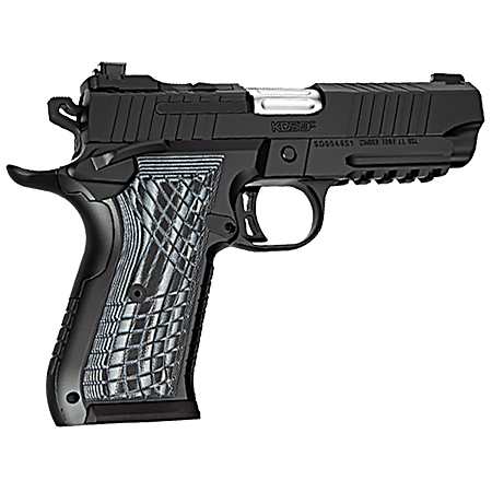Kimber Mfg.,inc 3100017 KDS9C  9mm 10+1 4.09 KimPro Black Front and Rear Serrations Stainless Steel Slide Black Gray and Black Crosshatch Cut G-10 Grip