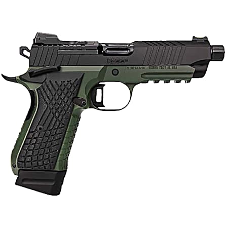 Kimber Mfg.,inc 3100022 KDS9C TFS 9mm 15+1 18+1 4.60 Ranger Green/ Black Front and Rear Serrations Stainless Steel G-10 Grip