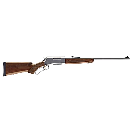 Browning 034018111 BLR Lightweight 243 Win 4+1 20 Matte Stainless/ 20 Button-Rifled Barrel, Matte Nickel Aluminum Receiver, Gloss Black Walnut/ Fixed Pistol Grip Stock, Right Hand