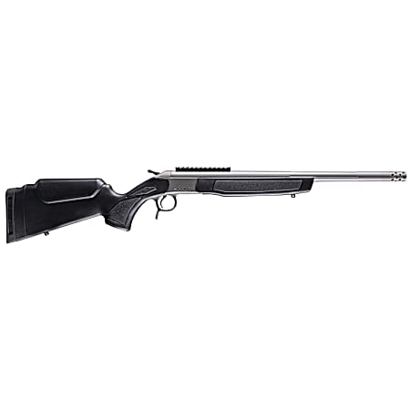 CVA CR4439S Scout Takedown 35 Whelen 1rd 22 Stainless Fluted Threaded Barrel, Stainless Steel Receiver w/Picatinny Rail, Adj Comb & LOP Black Synthetic Stock