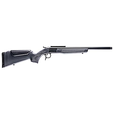 CVA CR4444 Scout  44 Mag 1rd 20 Blued Threaded Barrel, Blued Picatinny Rail Receiver, Stealth Gray Fixed Synthetic Stock