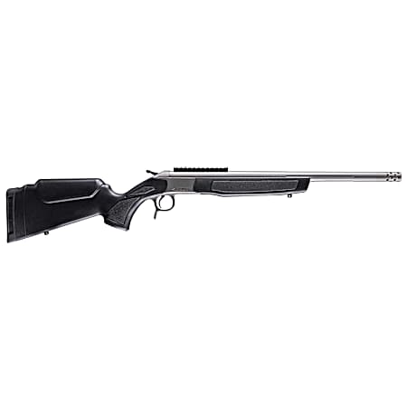 CVA CR4445S Scout Takedown 444 Marlin 1rd 22 Stainless Fluted Threaded Barrel, Stainless Steel Receiver w/Picatinny Rail, Adj Comb & LOP Black Synthetic Stock
