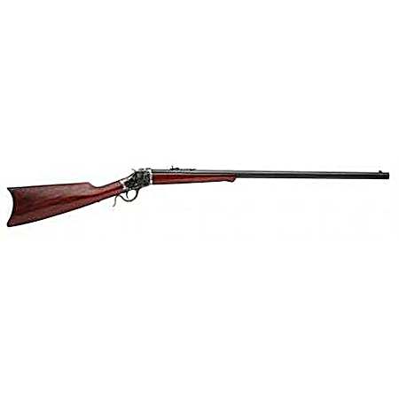 Taylors & Company 550147 1885 High Wall Full Size 45 Colt (LC) 1 Shot, 30 Blued Steel Barrel, Color Case Hardened Steel Receiver, Walnut Fixed Walnut Stock,  Right Hand