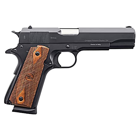 Charles Daly 440169 1911 Field Grade 9mm Luger 10+1, 5 Stainless Steel Barrel, Black Serrated Steel Slide, Black Steel Frame w/Beavertail, Walnut Diamond Checkered Grip