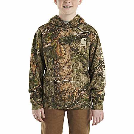 Boy's Mossy Oak Hooded Fleece Sweatshirt