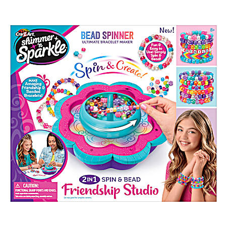 2 N 1 Spin & Bead Friendship Bracelets Studio