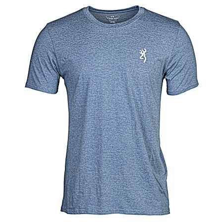 Men's Heather Indigo Hunt Tough Short Sleeve Shirt
