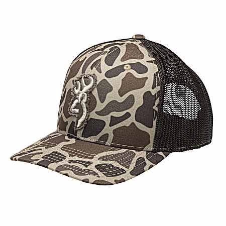 Men's Tan Camo Flashback Mid Profile Cap