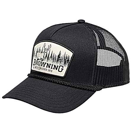Men's Black Treeline Snapback Cap