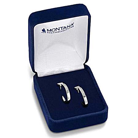 Horseshoe Nail Hoop Earrings