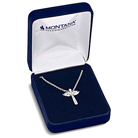 Wings of Faith Cross Necklace