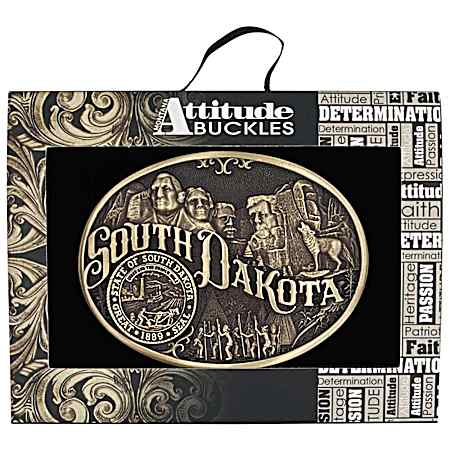 South Dakota State Heritage Attitude Buckle