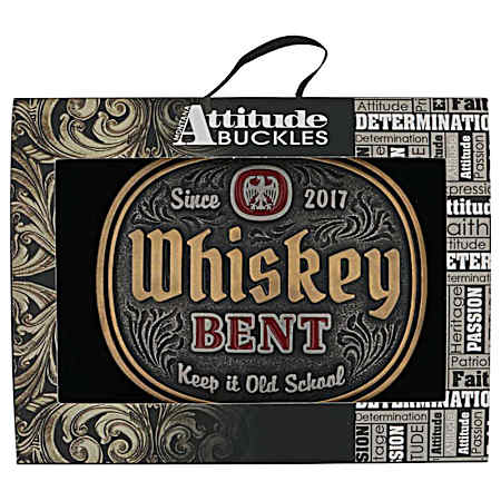 Keep it Old School Whiskey Bent Buckle