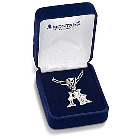 Western Initial Necklace - style A