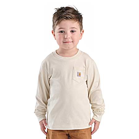 Boys' Turtledove Dog Pocket Long Sleeve Shirt