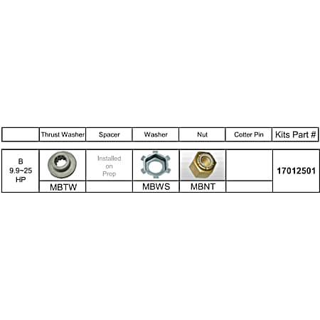 PROP KIT YAM 25-60HP