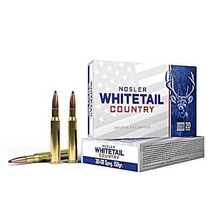 Whitetail Country 30-06 SP 20 Roundsrg 150gr SB SP 20 Rounds