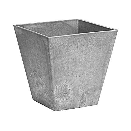 10 in. Ella Square Planter - Grey