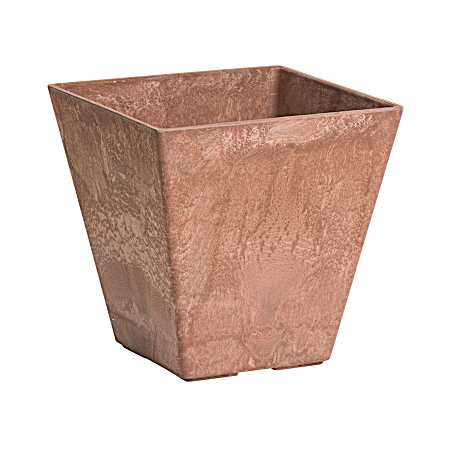 10 in. Ella Square Planter - Rust