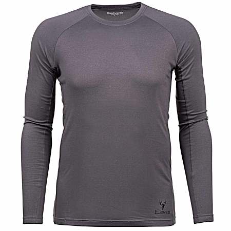 Men's Dark Gray Heat Boost Base Layer Long Sleeve Shirt