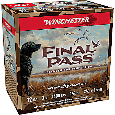 Final Pass 12 GA 3 HS 1-1/4 2.5 & 4 BLEND - 25rd