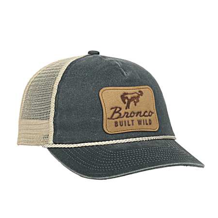 Adult Navy/Bone Ford Bronco Suede Patch Cap