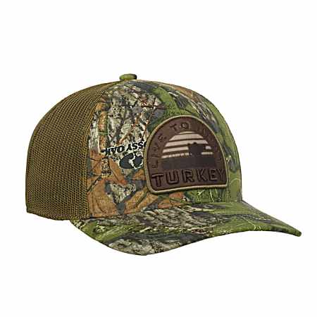 Adult Mossy Oak Obsession Live To Hunt Logo Cap