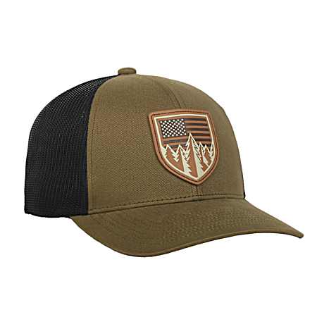 Adult Loden/Black American Pine Patch Cap