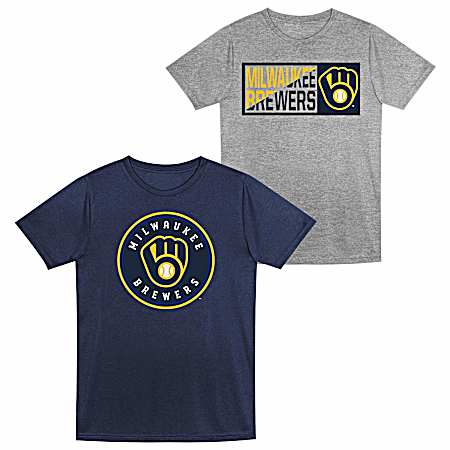 Toddler Milwaukee Brewers Short Sleeve Shirt - 2 Pk