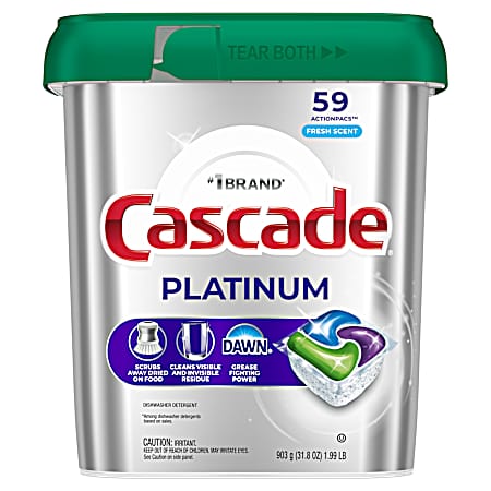 59 ct Platinum Fresh Dishwasher Detergent