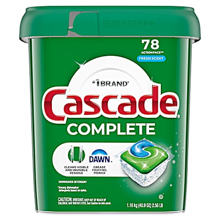 78 ct. Complete Fresh Dishwasher Detergent