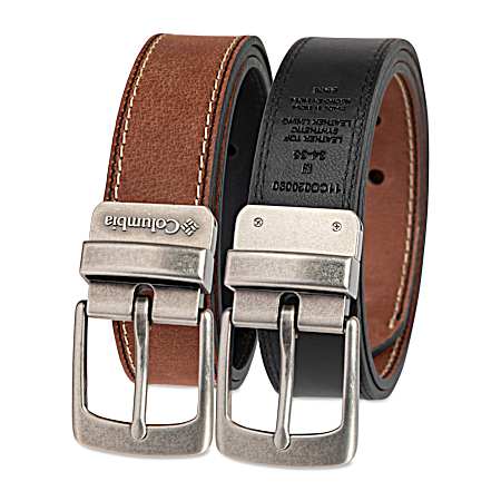 Men's Brown/Black 38mm Reversible Belt