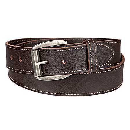 Men's Brown 40mm Cooper Logo Rivet Belt