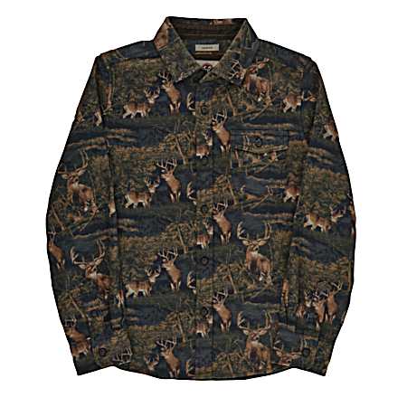 Boys' Legend Long Sleeve Button Front Flannel