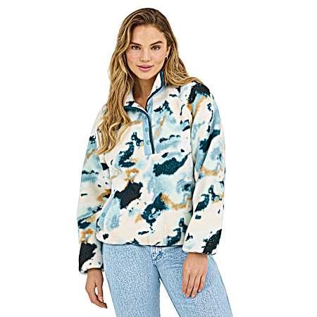 Women's Blue Elevated Sherpa Pullover