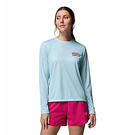 Women's Tidal Tee Palm Waves Long Sleeve Shirt