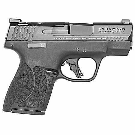 Smith & Wesson 13559 M&P Shield Plus Micro-Compact Frame 9mm Luger 10+1, 3.10 Black Armornite Stainless Steel Barrel & Optic Cut/Serrated Slide, Matte Black Polymer Frame, Tritium Night Sights