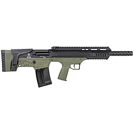 ATI ATIG12BDG Bulldog  12 Gauge Semi-Auto 3 5+1 18.50 Black Steel Barrel, Black Aluminum Receiver, Picatinny Rail, Green Fixed Bullpup Stoc & Grip