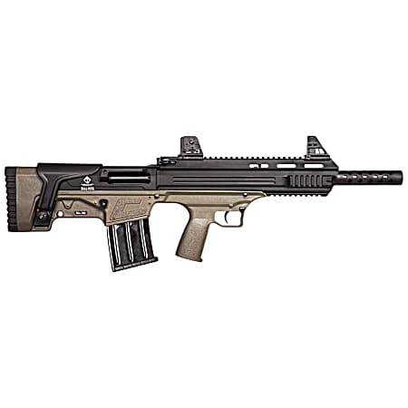 ATI ATIG20BDT Bulldog  20 Gauge Semi-Auto 3 5+1 18.50 Black Steel Barrel, Matte Black Aluminum Receiver, Picatinny Mount, Tan Fixed Bullpup Stock