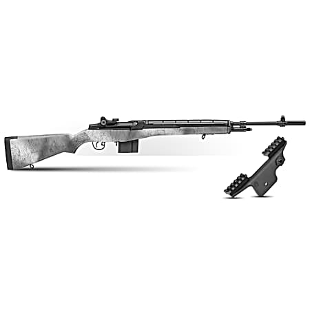 Springfield Armory  M1A Standard Issue Gear Up Pkg 308 Win/7.62x51mm 10+1 22 Black Carbon Steel Barrel, Black Parkerized Stainless Steel Receiver, Fixed Synthetic Stock