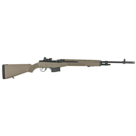 Springfield Armory MA9120CA M1A Standard Issue *CA Compliant 308 Win 10+1 22 Black Parkerized Steel Barrel w/Muzzle Brake, Black Parkerized Steel Receiver, Fixed Flat Dark Earth Synthetic Stock