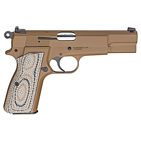Springfield Armory HP920 SA-35  9mm Luger 15+1 4.70 Stainless Steel Barrel, Coyote Brown Cerakote Steel Serrated Slide, Coyote Brown Cerakote Steel Frame w/Beavertail, G10 Grip