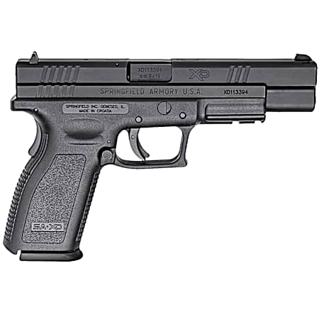 Springfield Armory XD9401 XD Tactical *CA Compliant 9mm Luger 10+1, 5 Black Melonite Steel Barrel, Black Melonite Long/Serrated Steel Slide, Black Polymer Frame w/Picatinny Rail