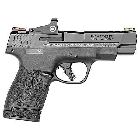 Smith & Wesson 13253 Performance Center M&P Shield Plus 9mm Luger 4 Ported 10+1,13+1 Black Matte Black Armornite Stainless Steel Ported Slide Black Polymer Grip (No Manual) Crimson Trace Red Dot