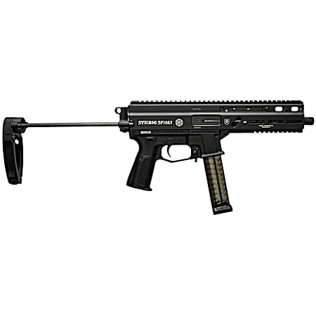 Grand Power 197892004855 SP10A3 Stribog 10mm Auto 20+1 8 Black Threaded Barrel, Black Aluminum Picatinny Rail Receiver, Black Polymer PDW Tailhook Brace, Black Polymer Grip, Thread Protector