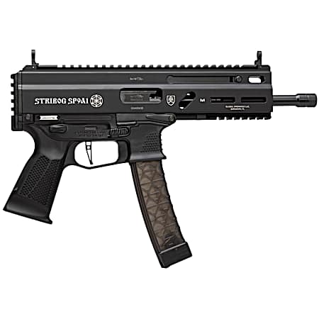 Grand Power 8588005808378 SP9A1 Stribog 9mm Luger 30+1 8 Black Threaded Barrel, M-LOK Handguard, Black Aluminum Picatinny Rail Receiver, Black Polymer Grip, Thread Protector