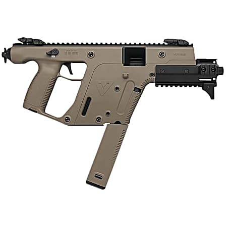 Kriss USA KV45PFD30 Vector SDP Enhanced G2 45 ACP 30+1 6.50 Black Nitride Threaded Barrel, Flat Dark Earth Picatinny Rail Top & Bottom, MK5M Modular Rail