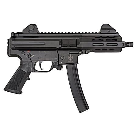 MAC 12755001 IX  9mm Luger 30+1 6.50 Threaded Barrel, Picatinny Rail Receiver & Rear, Black Polymer Grip