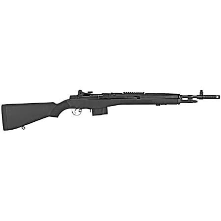 Springfield Armory AA9126 M1A Scout Squad 308 Win/7.62x51mm 10+1 18 Black Parkerized Carbon Steel Barrel w/Muzzle Brake, Black Parkerized Picatinny Rail Steel Receiver, Fixed Black Synthetic Stock
