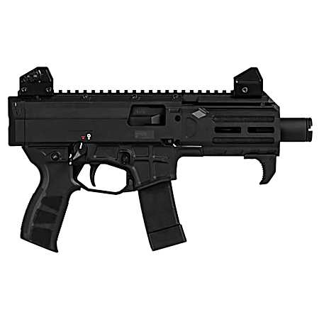 CZ-USA 91430 Scorpion 3+ Micro 9mm Luger 20+1 4.20 Black Polycoat Threaded Barrel, M-LOK Handguard, Picatinny Rail Receiver, Black Polymer Frame, Black Polymer Grip, Ambidextrous
